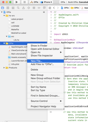 4. Create Objective-C File